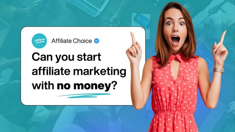 Can you start affiliate marketing with no money?