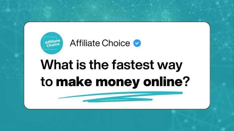 What is the fastest way to make money online?