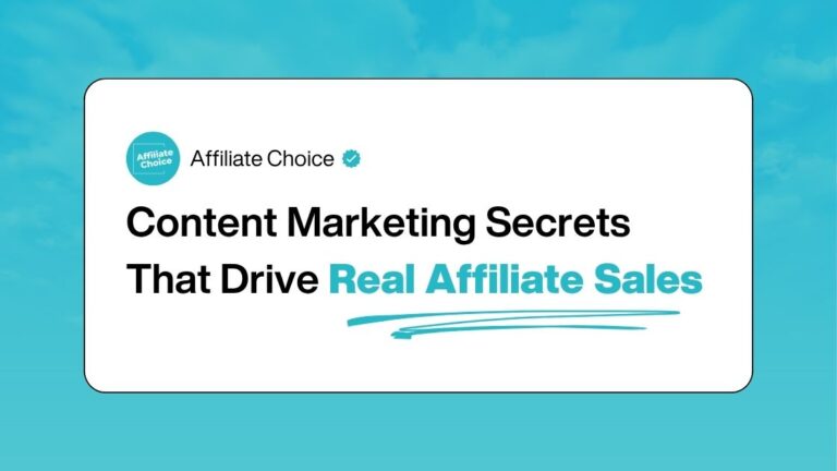 How to Use Content Marketing to Boost Affiliate Sales