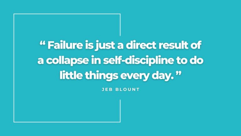 Monday Motivation: Mastering Self-Discipline to Prevent Failure