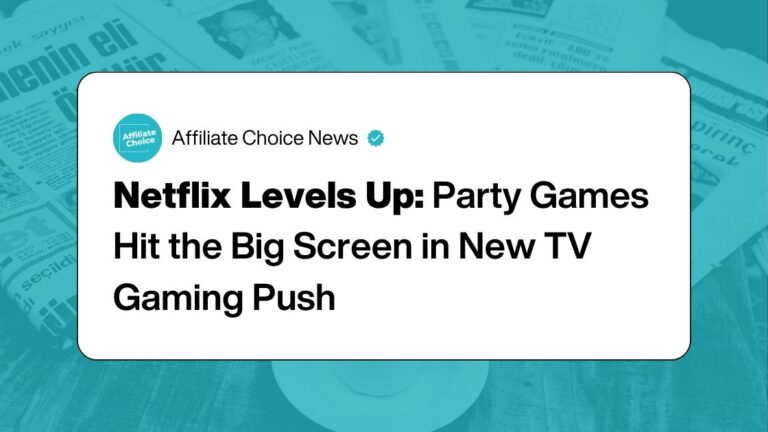 Netflix Levels Up: Party Games Hit the Big Screen in New TV Gaming Push
