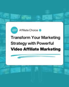 Video Affiliate Marketing