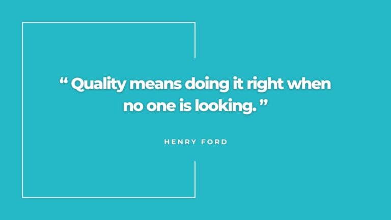 Monday Motivation: Quality Means Doing It Right Before Anyone Notices