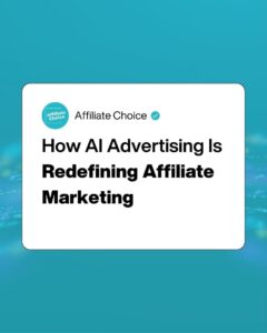Ai advertising affiliate marketing